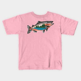 Salmon Fishing Kids T-Shirt